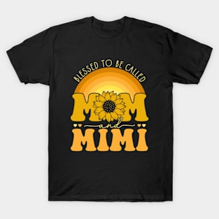 Blessed To Be Called Mom And Mimi T-Shirt